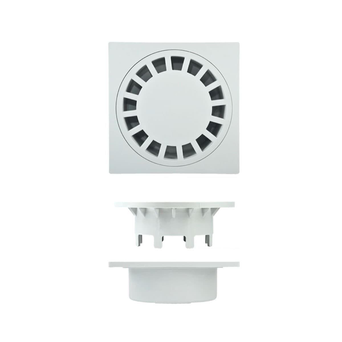 Pozzetto Sifonato in PP con Griglia Mm 100 x 100 Usc. Ø 32 40 - 2