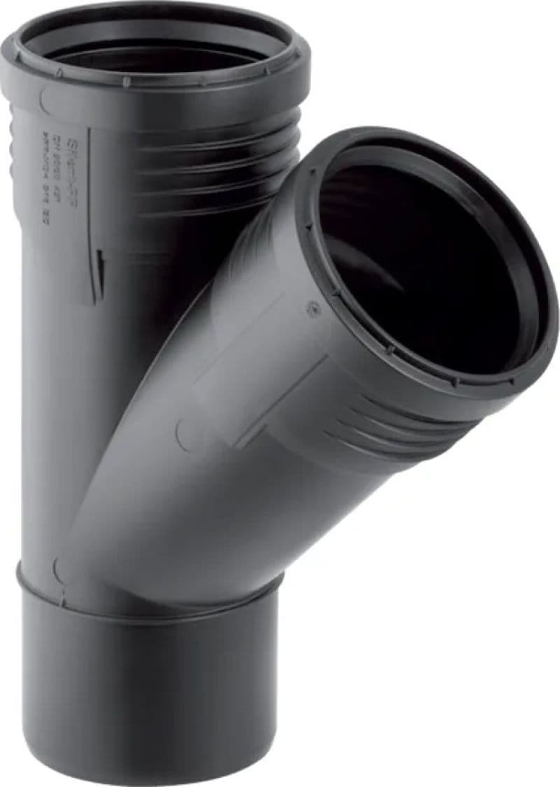 Braga Raccordo Scarico 45 ° PP Innesto Guarnizione Silent Ø 75 GBR - 2