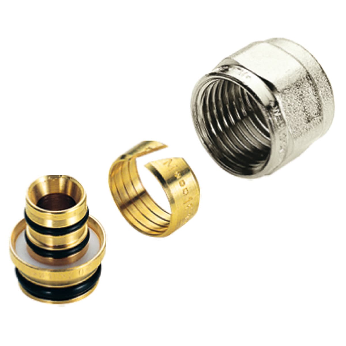 Adattatore in Ottone Cromato per Tubo Multistrato ¾ Ø 16 TIM - 2