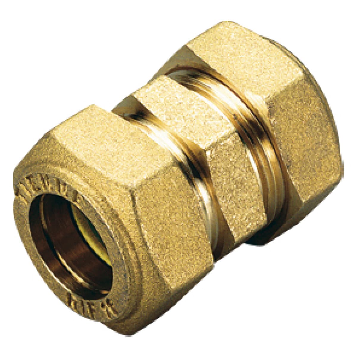 Raccordo Diritto Intermedio per Gas con Tenuta o Ring per Tubo Ø 14 TIM - 2