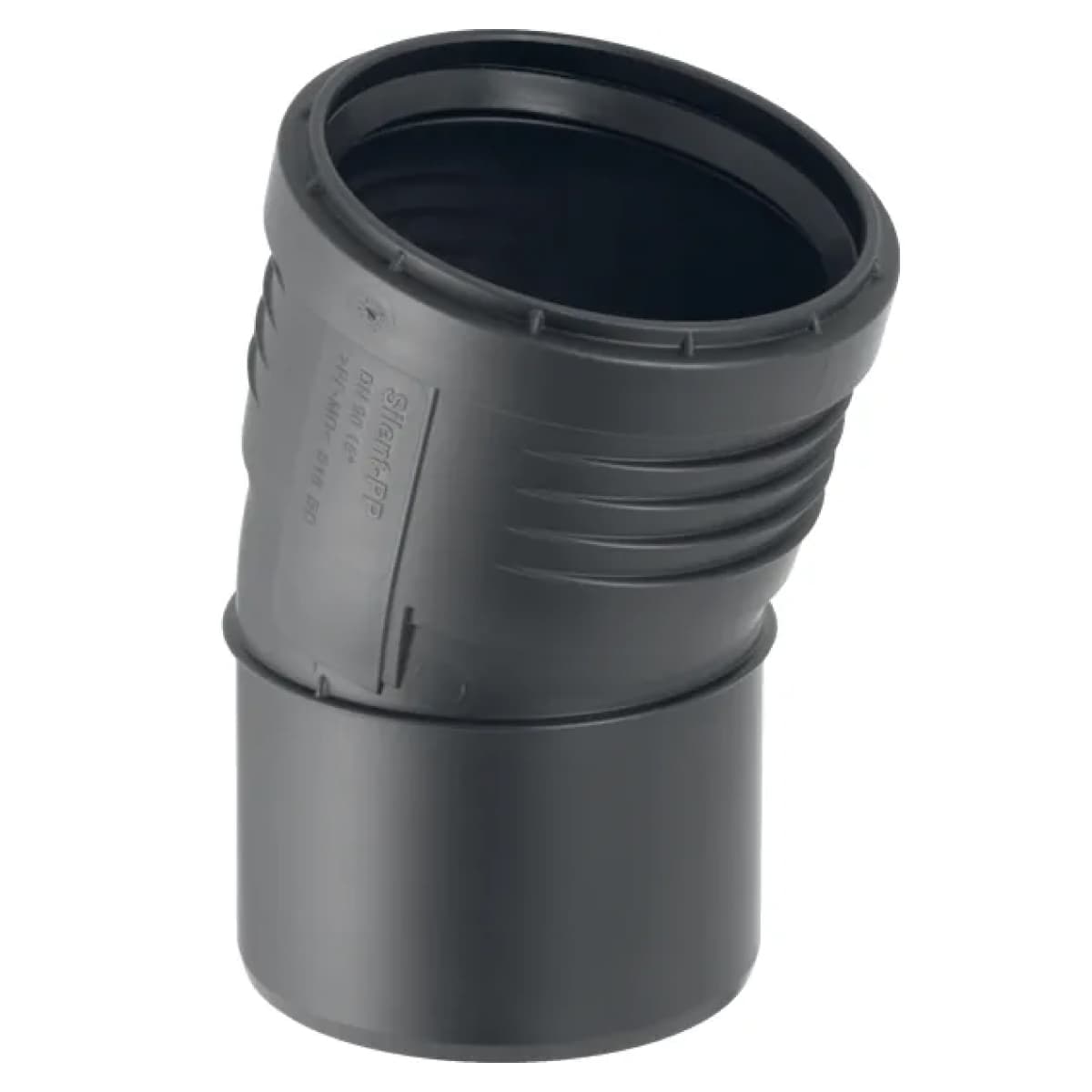 Curva 15 ° ad Innesto in PP con Guarnizione Serie Silent Ø 125 GBR - 2