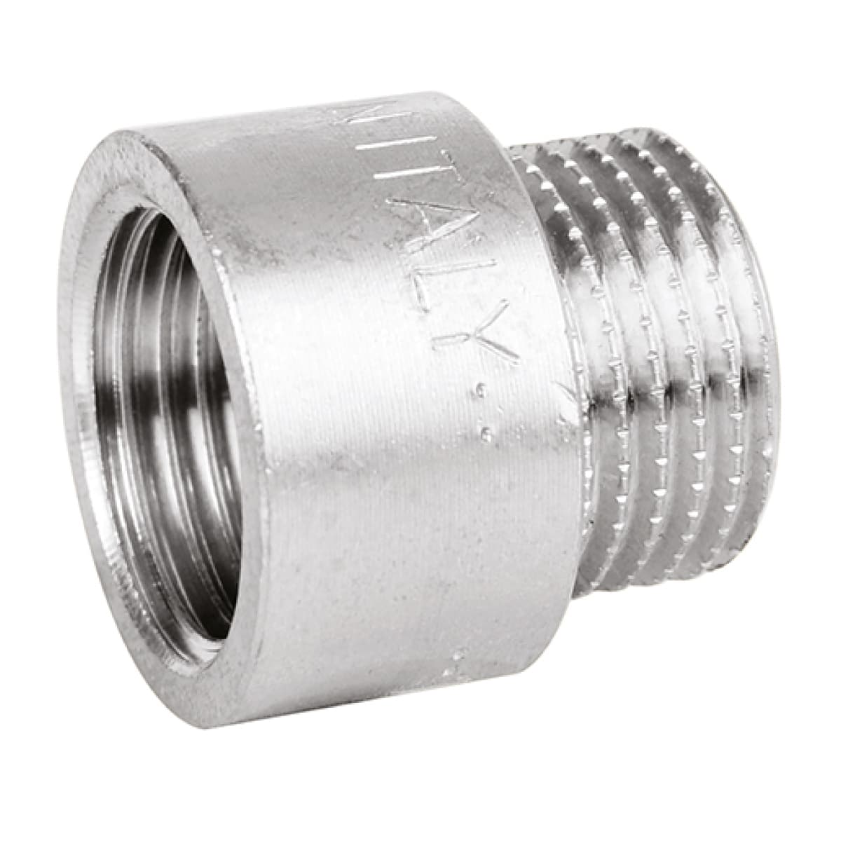 Raccordo Diritto Maschio Femmina in Ottone Cromato Serie 1500 ¾ x 40 mm ATA - 2