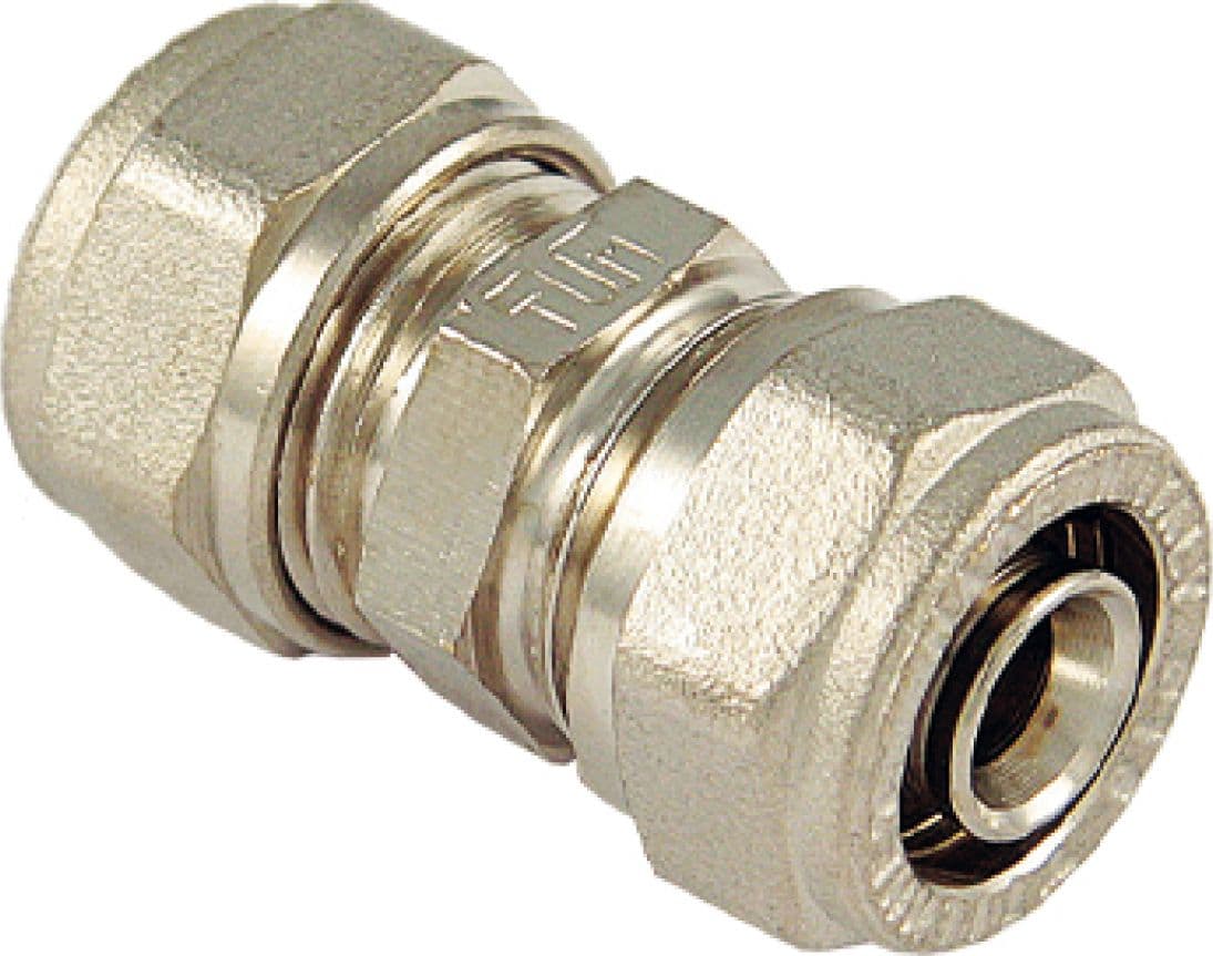 Raccordo Diritto Intermedio a Stringere per Tubo Multistrato Ø 16 TIM - 2