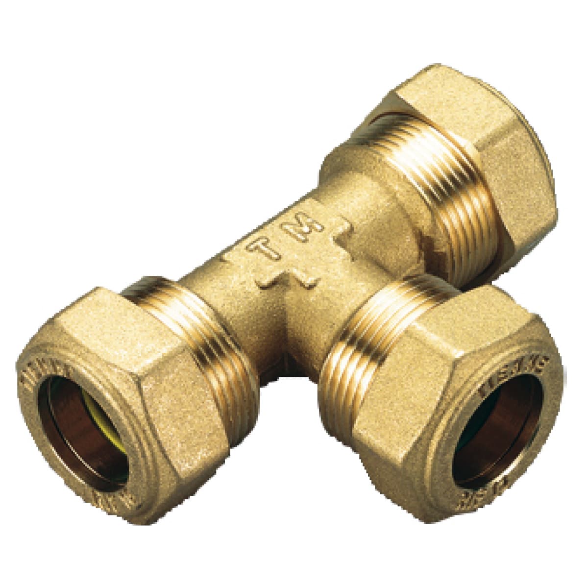 Raccordo Tee Intermedio per Gas con Tenuta o Ring per Tubo Rame Ø 14 TIM - 2