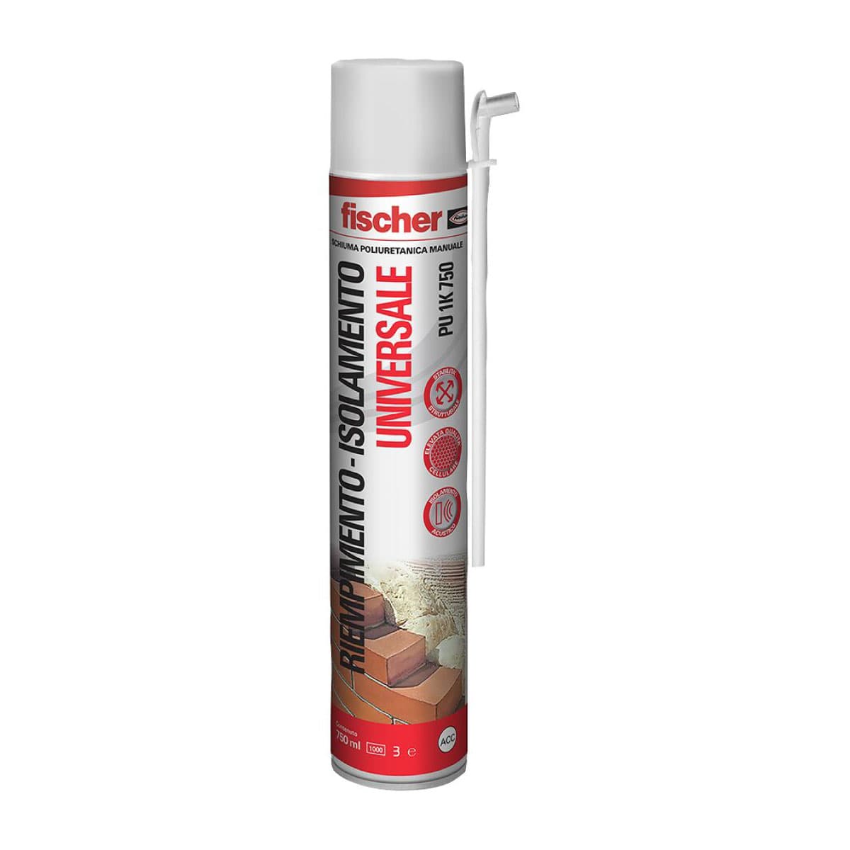 Schiuma Poliuretanica Espansa Universale Multiuso per Uso 750 ml FIS - 2