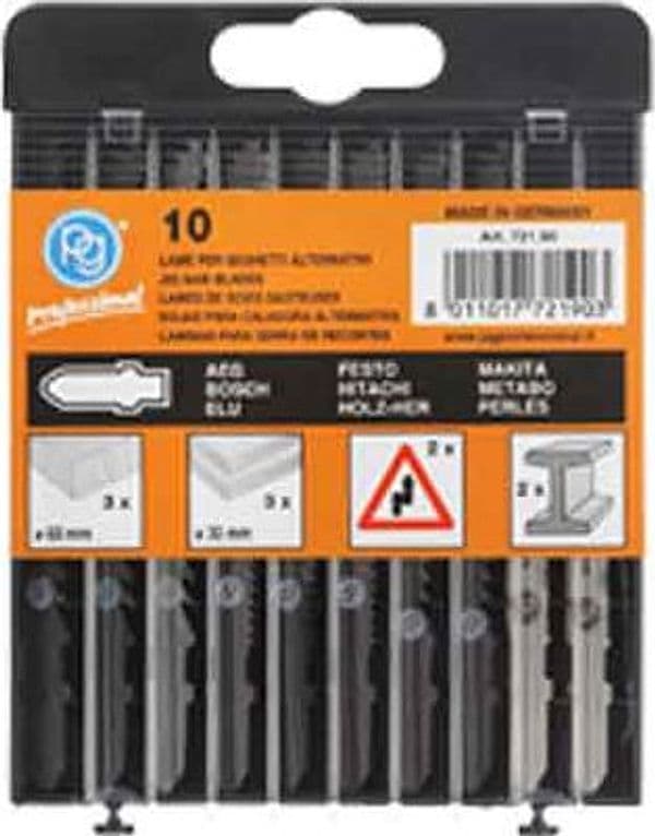 Set Lame per Seghetto Alternativo Att. Bosch Pg Professional 10 Pezzi