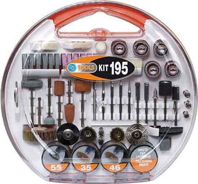 Set Accessori per Mini Trapano PG195A Pg Professional 195 Pezzi - 2