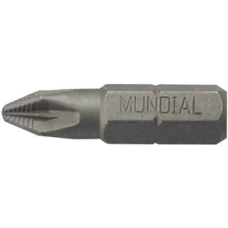 Inserto Croce Pozidriv Mundial ¼ Pz 2 12 Pezzi - 2