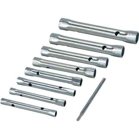 Serie Chiavi a Tubo Doppia Mm 8X9÷16 17 6 Pezzi - 2