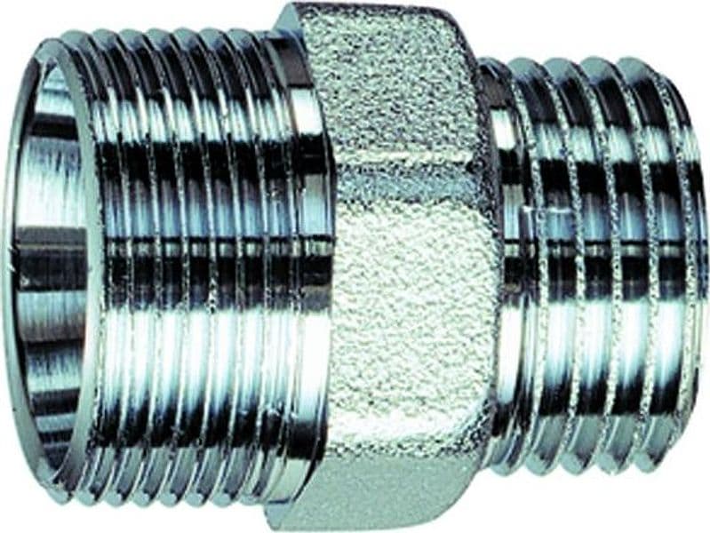 Raccordo Diritto Maschio Ottone Cromato 3/4 Maschio 24 x 19 Far - 2