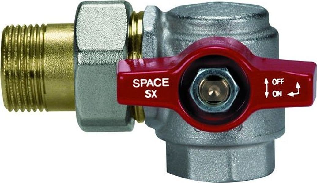 Valvola a Sfera a Squadra in Ottone Verso Sinistro Modello Space 3/4 EFFEBI - 2