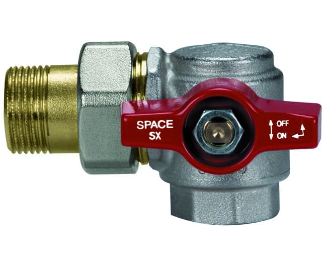 Valvola a Sfera a Squadra in Ottone Verso Sinistro Modello Space ¾ EFFEBI - 2