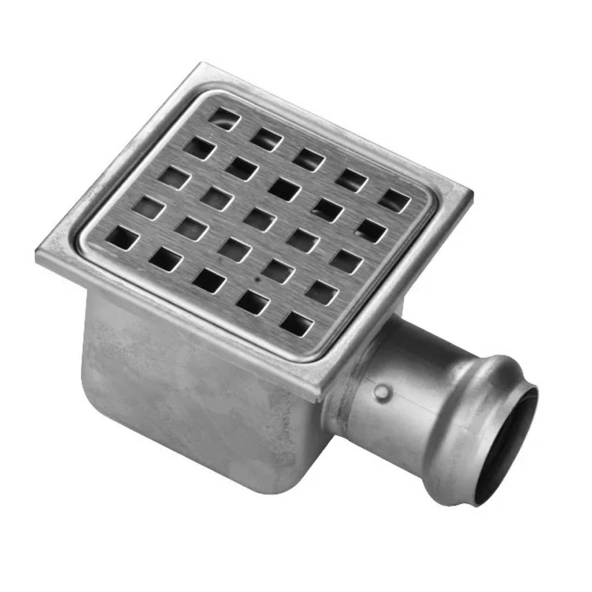 Piletta in Acciaio INOX 304 105 x 105 mm Usc. Orizzontale Ø 40 Gebo Italia - 2
