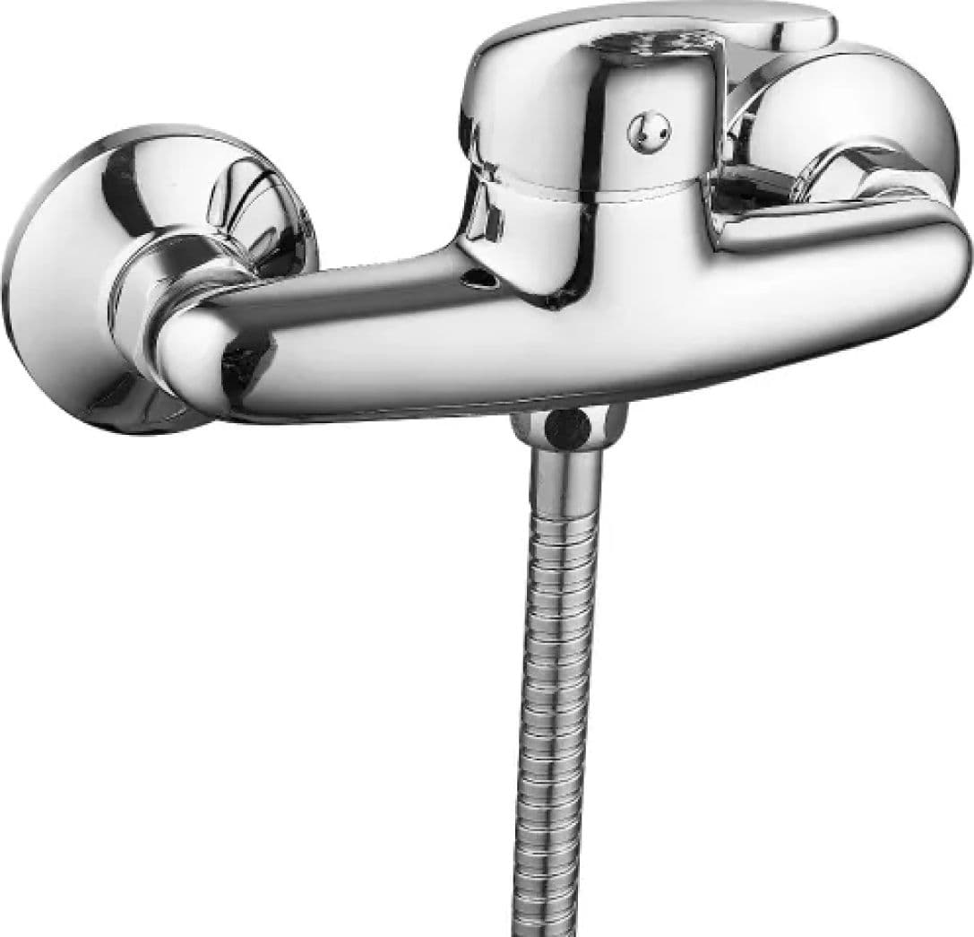 Rubinetto Miscelatore Monocomando Esterno Doccia Blu 2 C Flessibile 1,5 m - 2