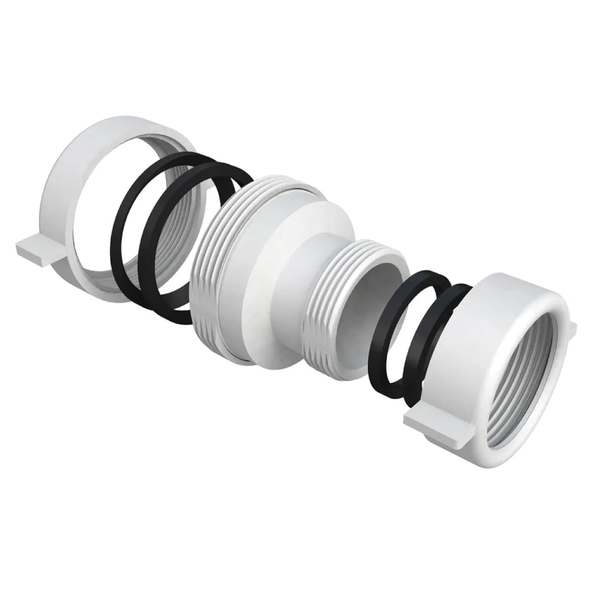 Passepartout Doppia Femmina Ridotto in PP 1½ Ø 40 mm per 1¼ Ø 40 Bonomini - 2