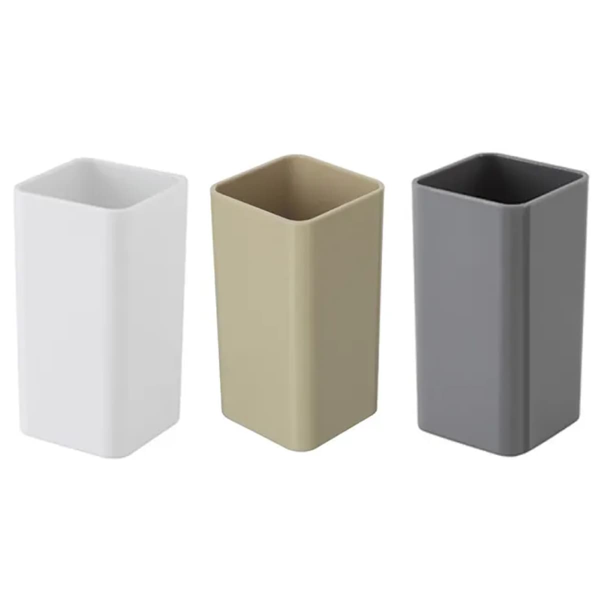 Portaspazzolini in Plastica Modello Star Dim. CM(LXPXH):6 x 12 Grigio BRAND - 2