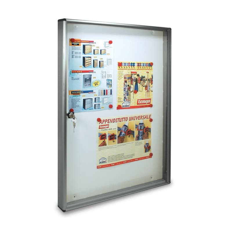 BACHECA FONDO MAGNETICO ALUBOX BC5 55X5X73 ARG- 1,0 pz - 2