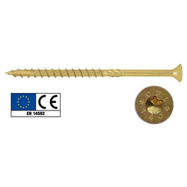 Bs Viti Portanti per Legno TSP Torx 8 x 100 Friulsider 5 Bs 5 Pezzi - 2