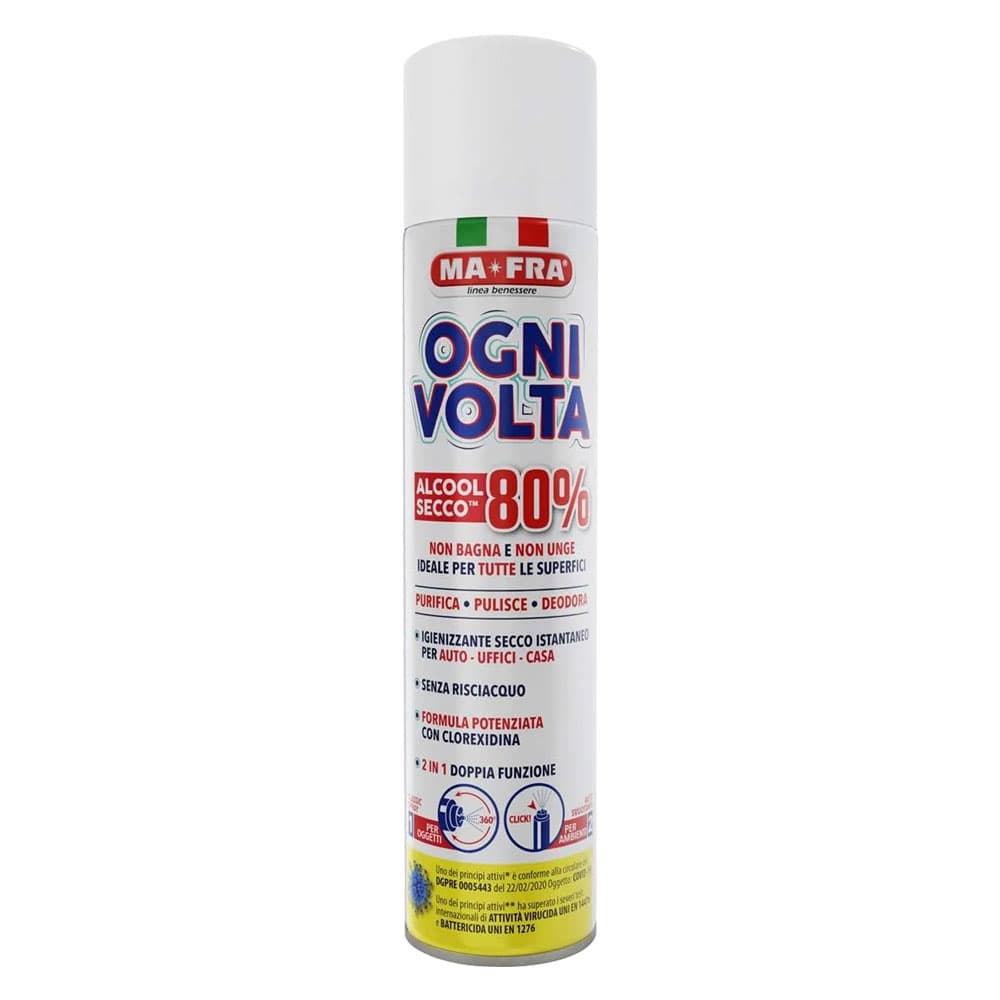 Igienizzante Spray Ogni Volta Base Alcolica Ma fra 300 ml - 2