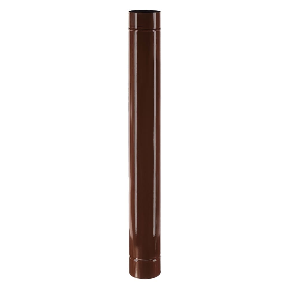 TUBO SMALTATO PER STUFE cm 100 ø 13 marrone  - EUROPROFIL