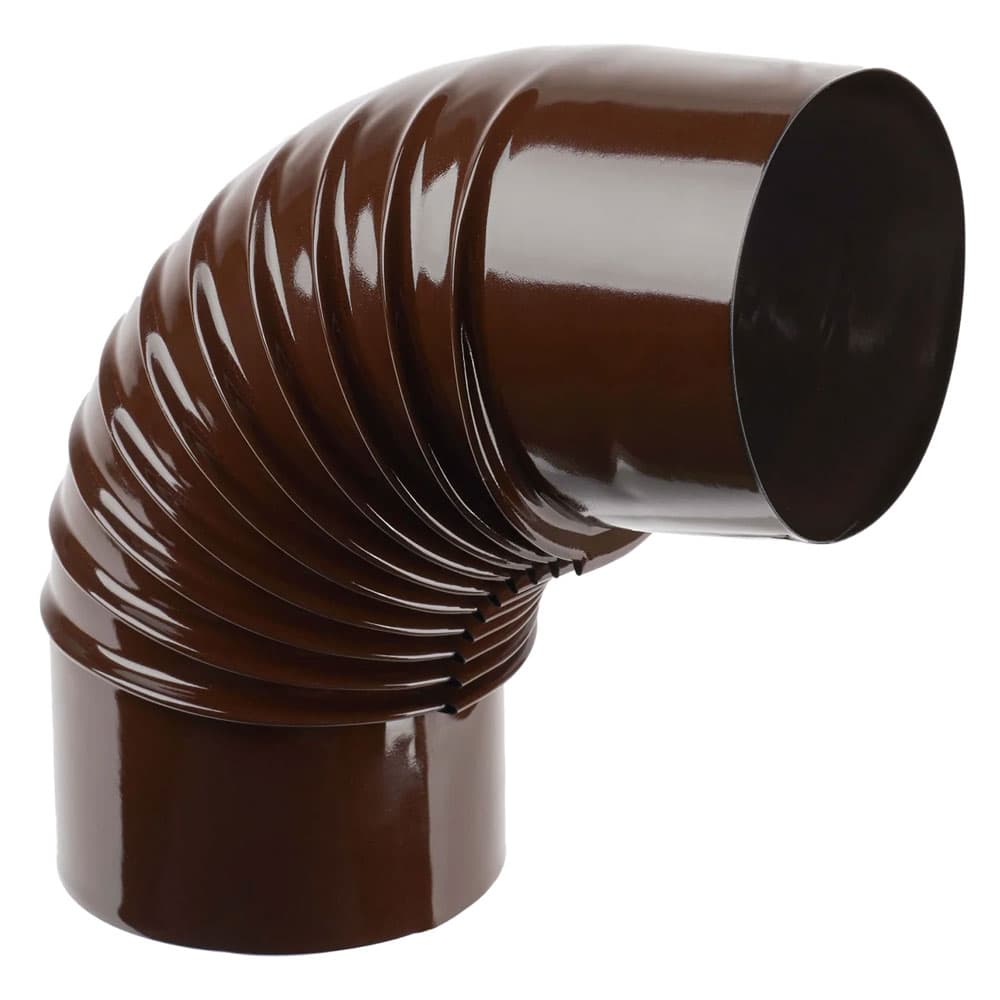 Gomito Smaltato per Stufe Ee ¸ 10 90° Marrone Europrofil - 2