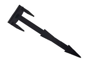 Chiodo Ferma Telo in Nylon e Fibra di Vetro Nero 165 mm Testa 45 MMX25 - 2