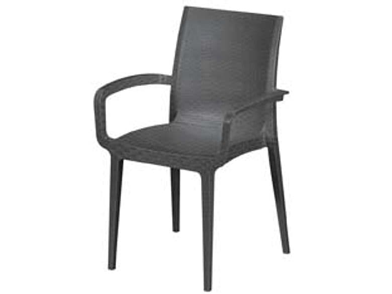 Sedia Poltrona da Giardino in PE Rattan Duke Antracite - 2