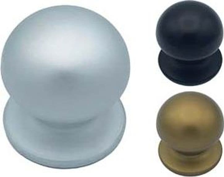 Pomolo per Portoncino MOD.169 Ø 70 mm Finitura Argento Satinato Saguatti - 2