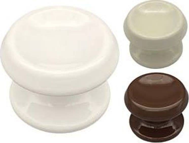 Pomolo per Portoncino MOD.866 Ø 80 mm Finitura Bianco Perla RAL1013 - 2
