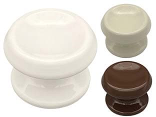Pomolo per Portoncino MOD.866 Ø 80 mm Finitura Bianco Perla RAL1013 - 2