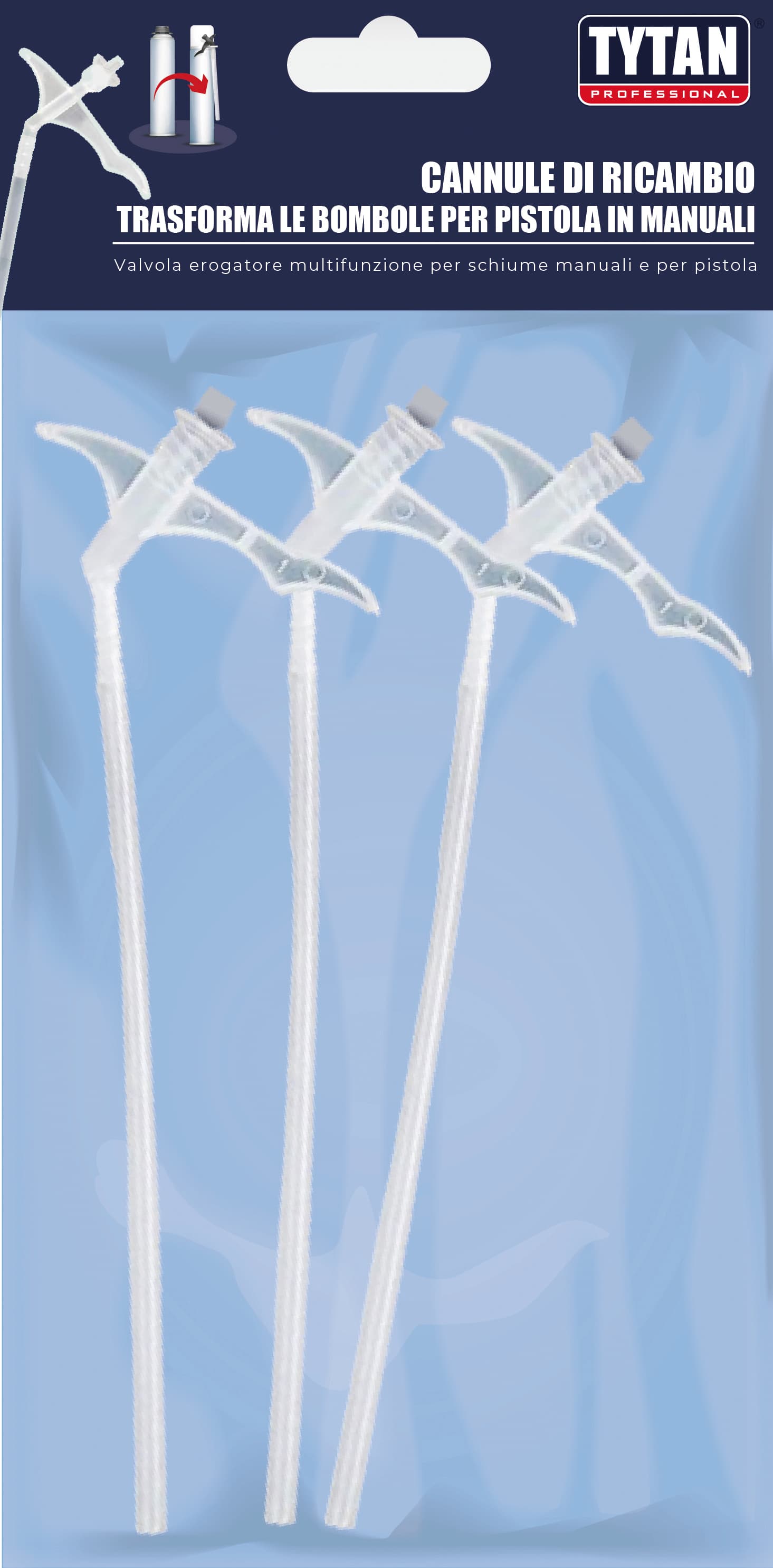 Cannule per Schiuma Poliuretanica Manuale Pz. 3 Tytan - 2