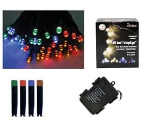 Luci 120 LED Multicolor a Batteria per Interno con Gioco Luci 0,3 m + 11,9 - 2