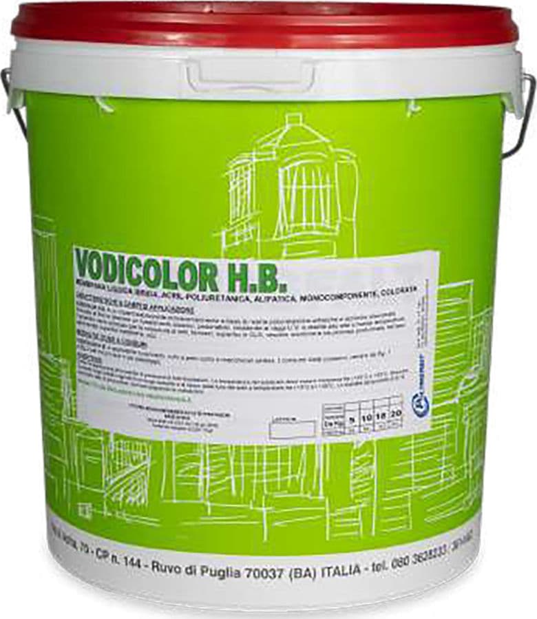 Membrana Liquida Colorata Vodichem Vodicolor H.b. Rossa 4 Pezzi 1 kg