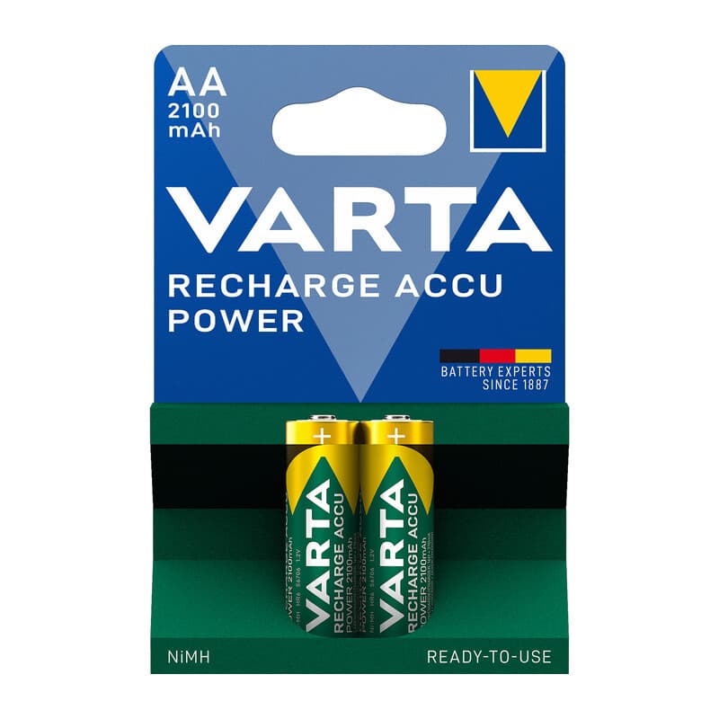 Varta Batt Ricaricabile Stilo 2100MAH Bl 10 Confezioni - 2