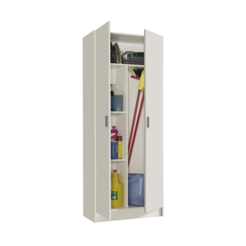 Kit Armadio 2 Ante 3 Ripiani Multiuso 73 x 37XH180 Cm Fores Habitat - 2