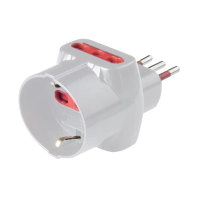 Rosi 78045 Adattatore Triplo 10A 2PR Bip e 1 Schu con Limit - 2