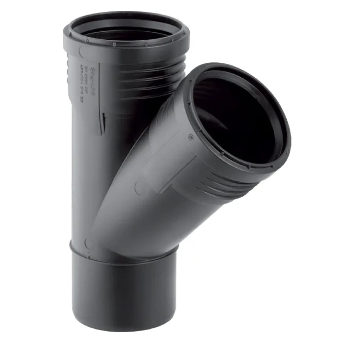 Braga Raccordo Scarico 45 ° PP Innesto Guarnizione Silent Ø 125 GBR - 2