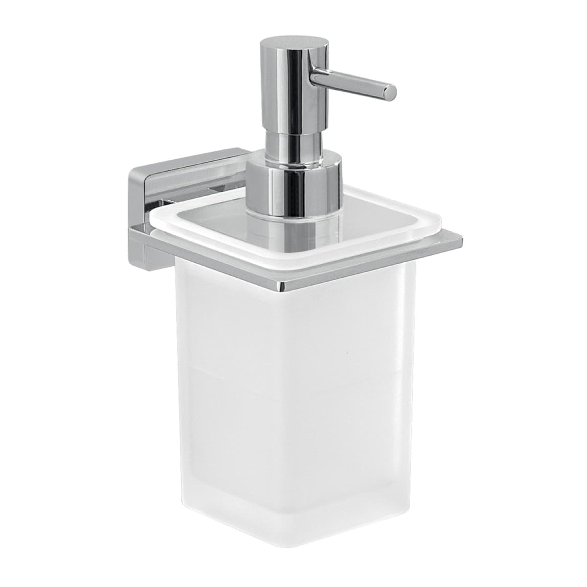 Dosa Sapone da Parete in Acciaio Dim. Cm (Lxpxh): 8,1 x 11,1 x 16,4 GDY - 2