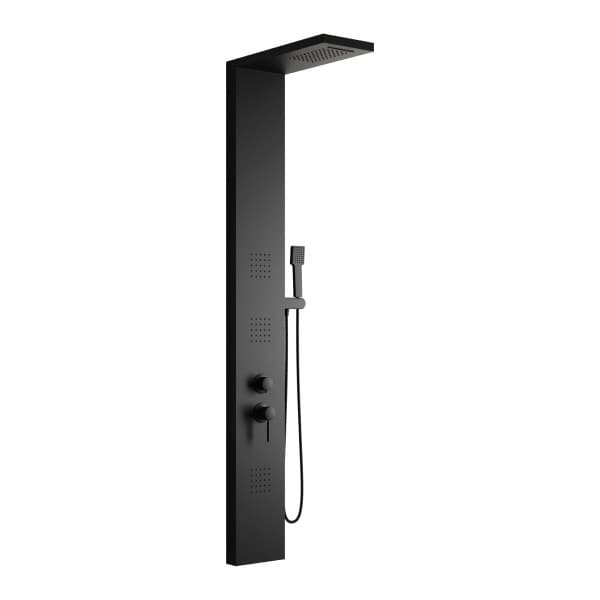 Colonna Pannello Doccia in Acciaio INOX Nero Opaco con Doccetta AER SIRIONO - 2