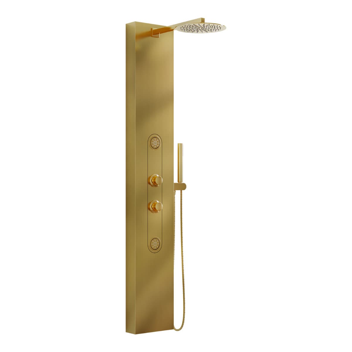 Colonna Pannello Doccia in Acciaio INOX Oro Effetto Satinato AER - 2