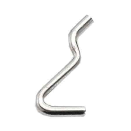 GANCIO PER PANNELLO FORATO TIPO 'N.1' 15x31 mm - 200 pezzi - 2