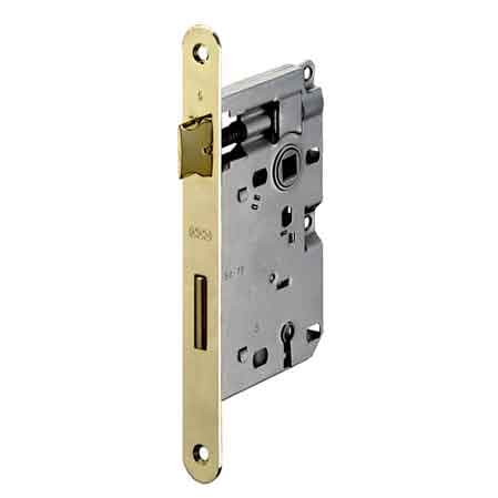 Serrature per Porte in Legno Patent Bordo Tondo Mod. 570 Agb Cromata Opaca - 2