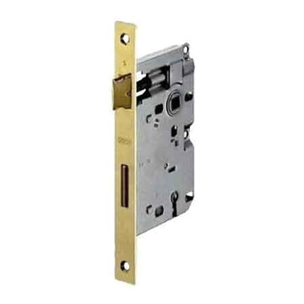 Serrature per Porte in Legno Patent Bordo Quadro Mod. 570 Agb E50 Ottonata