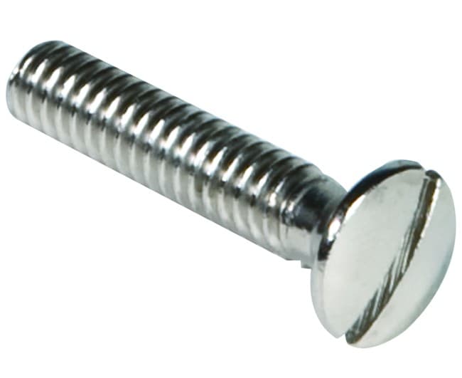 Vite Corta in Ottone per Piattella INOX Mm 26 Porta & Bini Rubinetterie - 2