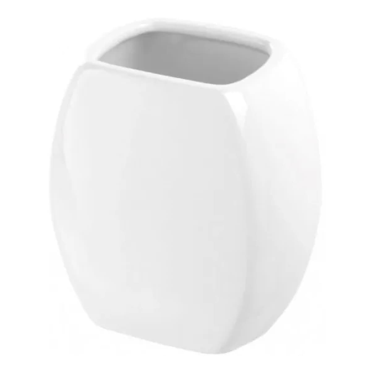 Portaspazzolini in Ceramica Parigi Dim.cm (LXPXH):10 x 5 x Bianco Idroweb - 2