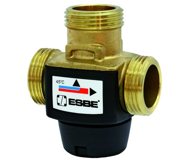 Valvola Deviatrice Termostatica a Tre Vie Taratura Fissa 1 Maschio 45 ESBE - 2
