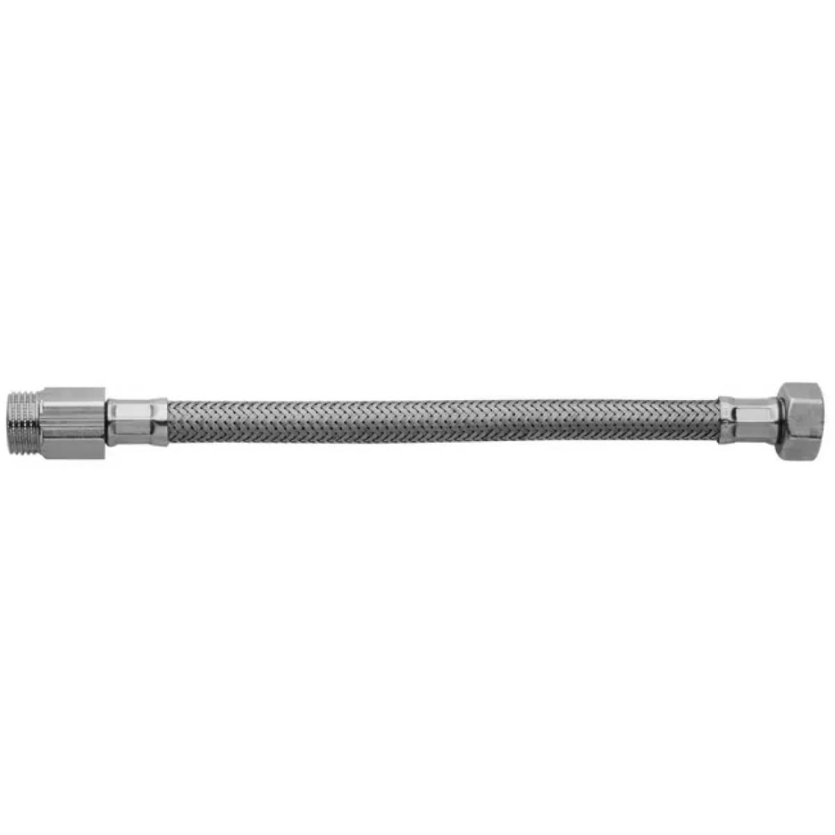 Tubo Flessibile in Acciaio Inox Maschio Prolungato 30 cm Maschio Femmina½ - 2