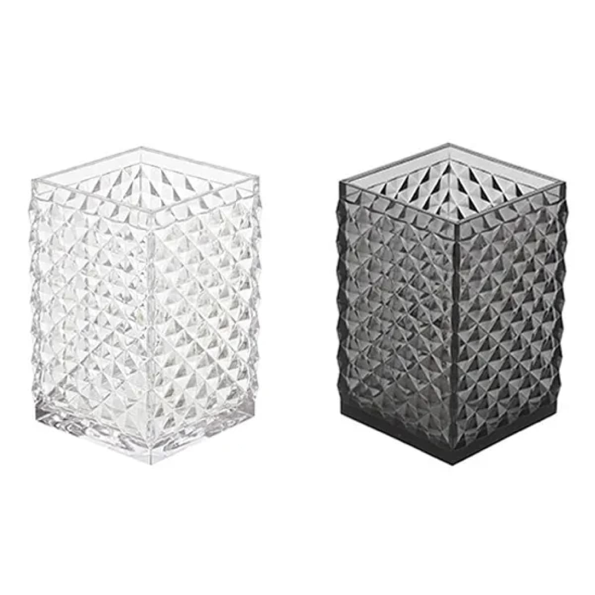 Portaspazzolini in Plastica Milano Dim. CM(LXPXH):6,4 x 6,4 x 10,6 Idroweb - 2