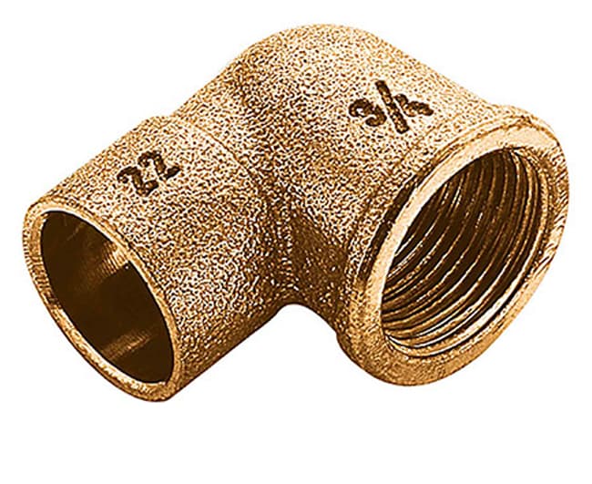 Raccordo Curvo a Saldare Femmina in Bronzo Serie 4000 ½ Ø 16 Fra bo - 2