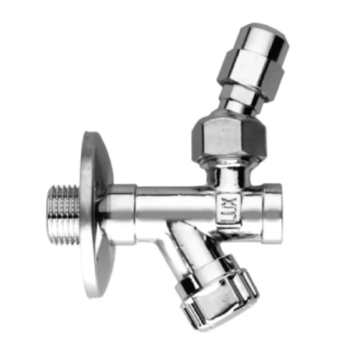 Rubinetto Sottolavabo a Vitone in Ottone Cromato con Filtro e Snodo ½ LUXOR - 2